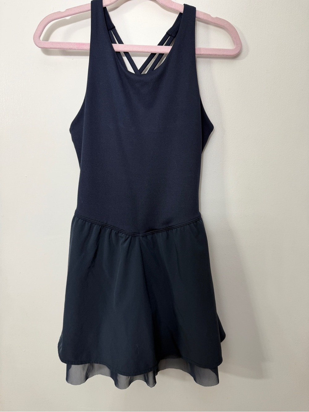 all in motion Navy Strappy Back Dance Dress